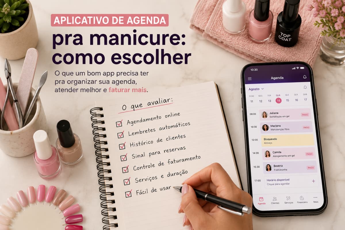Aplicativo de agenda pra manicure: como escolher